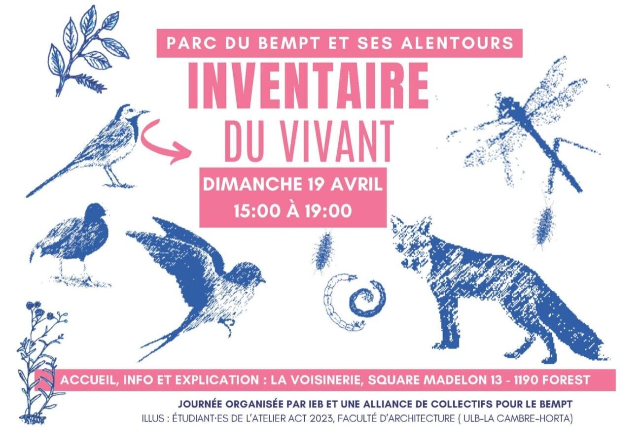 Affiche Inventaire du vivant Bempt 19 avril 2026
